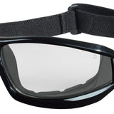 MCR Safety Swagger RP1 Series Black Foam Lined Adjustable Strap Safety Glasses