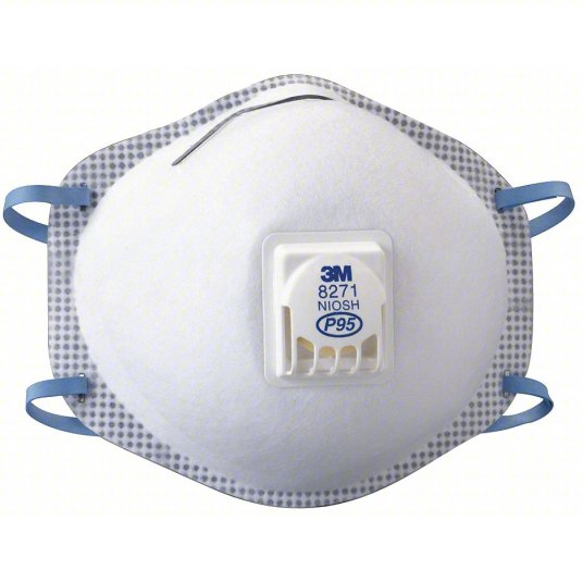 3M 8271 P95 Disposable Respirator with Cool Flow Valve — WC Safety