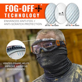 Radians OB1100CS Oblique OTG Anti-Fog Safety Goggles