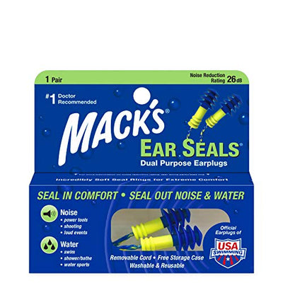 Mack's Ear Seals Corded Earplugs (NRR 26)