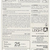 Howard Leight by Honeywell SmartFit Corded Reusable Shooting Earplugs, 2-Pairs (R-01520), Orange With Blue