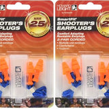 Howard Leight by Honeywell SmartFit Corded Reusable Shooting Earplugs, 2-Pairs (R-01520), Orange With Blue