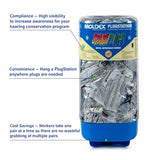 Moldex 6655DIS SparkPlugs PlugStation Metal Detectable Earplugs