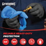 GLOVEWORKS HD Industrial Black Nitrile Disposable Gloves
