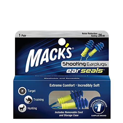 Mack's Ear Seals Corded Earplugs (NRR 26) — Shooting · NRR 26