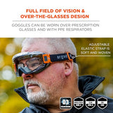 Radians OB1100CS Oblique OTG Anti-Fog Safety Goggles
