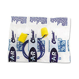 3M E-A-R CLASSIC EARPLUGS, CORDED, PVC FOAM, YELLOW, 200 PAIRS/BOX