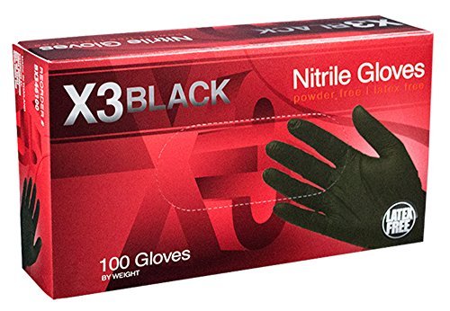 AMMEX Nitrile Gloves, 3 mil, Powder-Free, Food Safe (Case)