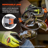 Radians OB1100CS Oblique OTG Anti-Fog Safety Goggles