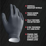 Venom Steel 6-Mil Industrial Black Nitrile Gloves