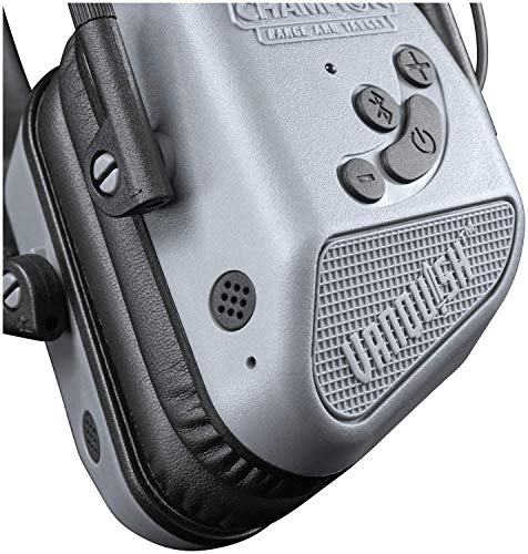 Champion Target 40982 — Champion Range and Target Pro Elite, Vanquish Electronic Hearing Muffs, Advanced Ear Protection for Shooting, Grey