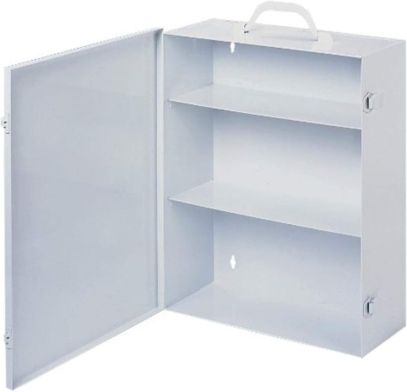 Durham 534-43 White Cold Rolled Steel 9FX Industrial Empty First Aid Cabinet