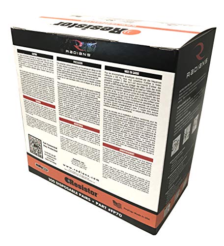 Radians FP70 Uncorded Foam Earplugs (NRR 32, 200 Pairs)