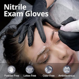 SwiftGrip Disposable Black Nitrile Gloves