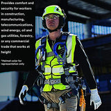 3M SecureFit X5012VX-ANSI Black Vented Scotchlite Safety Helmet
