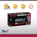SAS Raven Patriot 7-Mil Black Nitrile Disposable Gloves