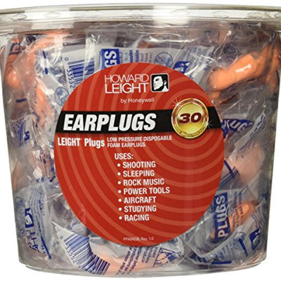 Howard Leight Low Pressure Disposable Foam Shooting Ea Banded Earplugs