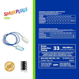 Moldex 6655DIS SparkPlugs PlugStation Metal Detectable Earplugs