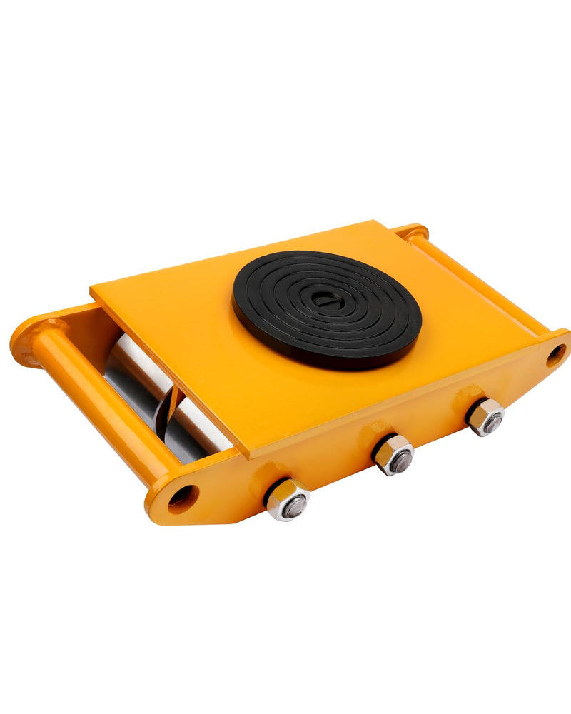 Machinery Moving Skate with 360 Rotation Cap, 6 Steel Rollers, 8T, Alloy Steel Machine