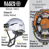 Klein Tools Safety Helmet — Type 2 Class E, Non-Vented