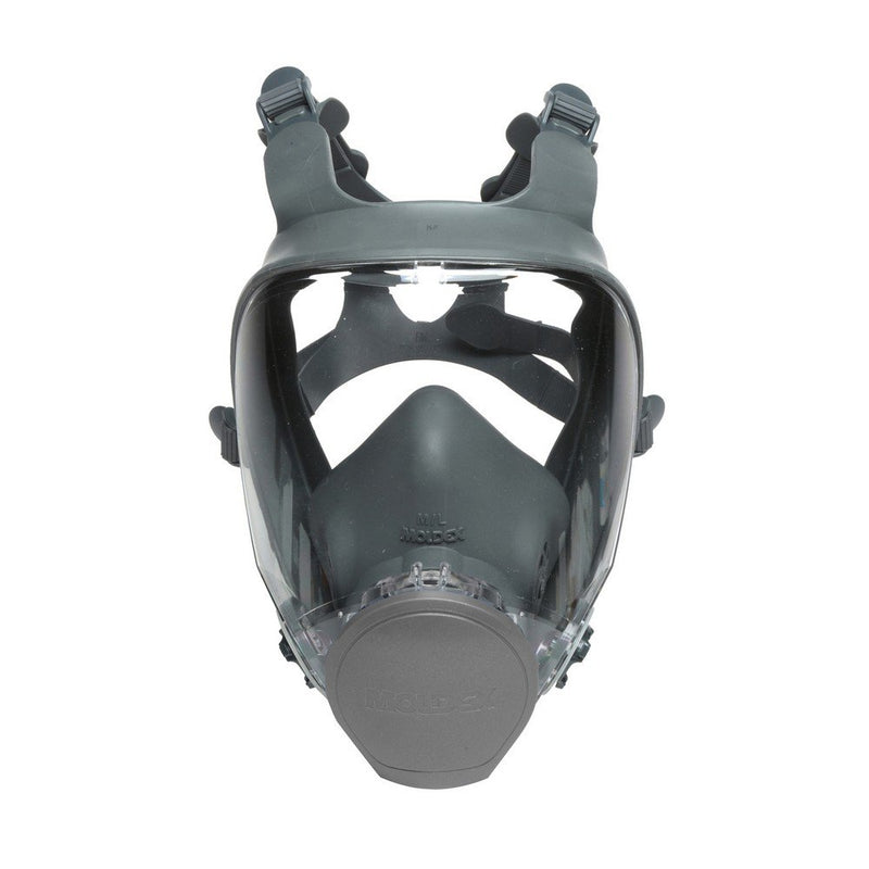 Gray Moldex M9003 Full Face Respirator mask on a white background