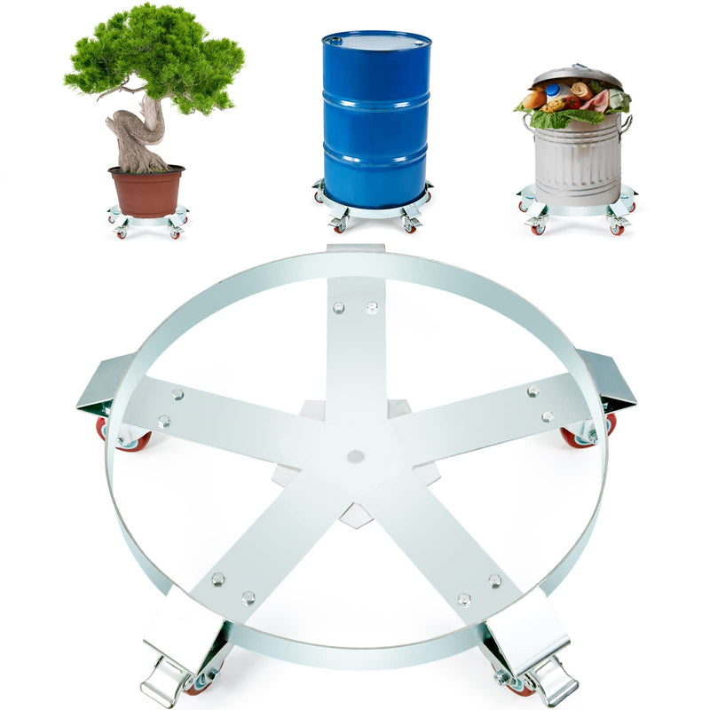 VEVOR 55 Gallon Heavy Duty Drum Dolly, 1250 lbs Load Capacity, Barrel Dolly Cart