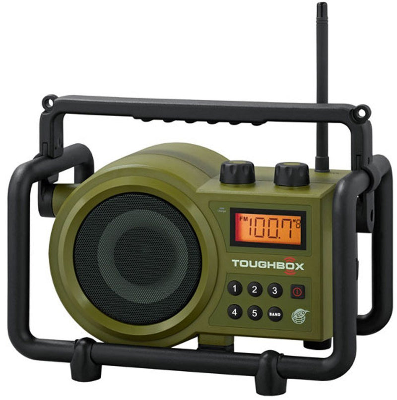 Sangean TB-100 TOUGHBOX FM AM Aux Ultra-Rugged Digital Rechargeable Radio