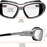 Ergodyne Skullerz LOKI Convertible Safety Glasses / Goggles — ANSI Z87.1+