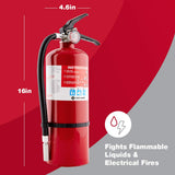 First Alert HOME2PRO Fire Extinguisher — Rechargeable 2-A:10-B:C