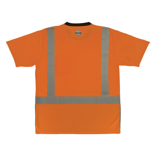 Ergodyne GloWear 8286BKO Hi-Vis Type R Class 2 Short Sleeve Shirt — Orange Black