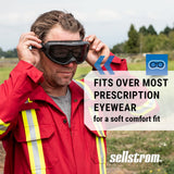 Sellstrom S80226 Odyssey II Safety Goggles — Smoke Lens