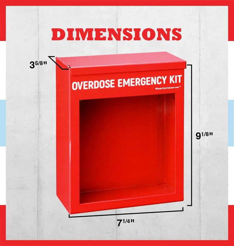 Windy City Cabinet Overdose Emergency Kit Non-Locking Cabinet