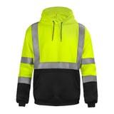 Sesafety B0B4JDPKCD Class 3 Hi-Vis Pullover Hoodie — Yellow