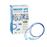 Moldex 6615 SparkPlugs Metal Detectable Corded Foam Earplugs — NRR 33