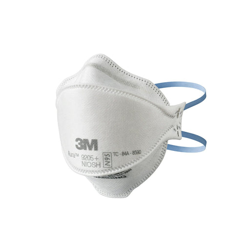 3M 9205+ Aura N95 Particulate Respirator Flat Fold 20-Pack