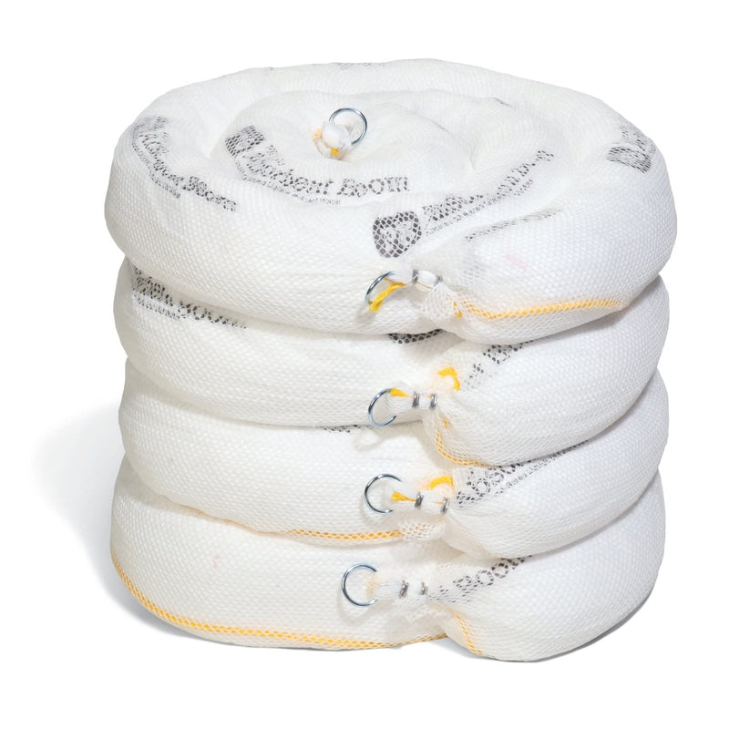 New Pig Oil-Only Absorbent Boom — 5 in x 10 ft, 4-Pack