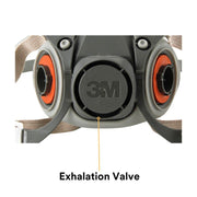 Exhalation valve of a 3M 6200 product on a white background