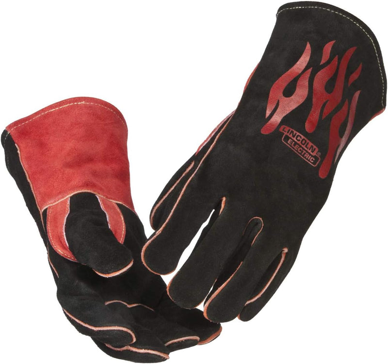 Lincoln Electric K2979-ALL Traditional MIG/Stick Welding Gloves — 14" Lined Leather