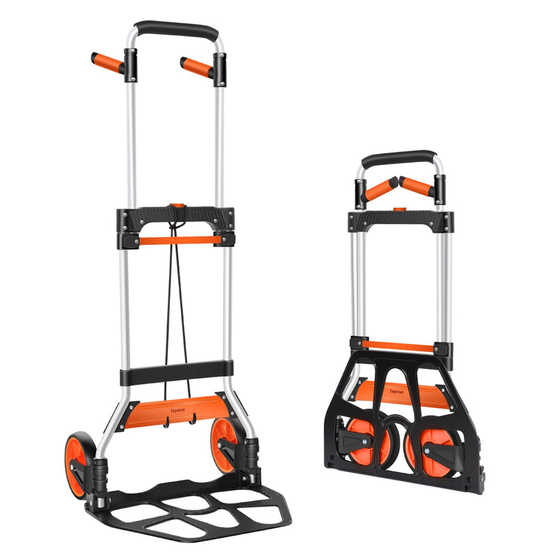 Dolly Cart, 309 lb Aluminum Folding Hand Truck with Swivel Handle, Heavy Duty Utility