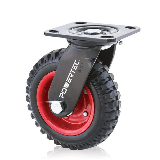POWERTEC POWERTEC 6 Inch Caster Wheels, Heavy Dut
