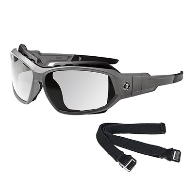 Ergodyne Skullerz LOKI Convertible Safety Glasses / Goggles — ANSI Z87.1+