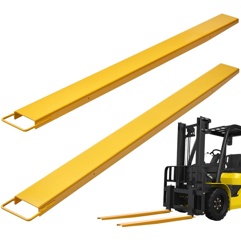 VEVOR Forklift Extensions, 84 Inch Fork Extensions, 4.5 Inch Width, Heavy Duty Fork