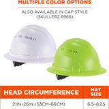 Ergodyne 8968 Skullerz Lightweight Vented Full Brim Hard Hat — Class C