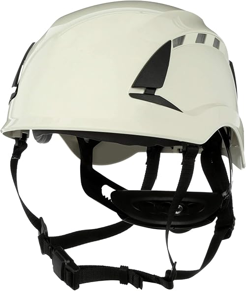 3M SecureFit X5001V ANSI White Vented Safety Helmet 6-Point Class G