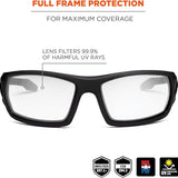 Ergodyne Skullerz ODIN Safety Glasses — ANSI Z87.1+, Clear Lens