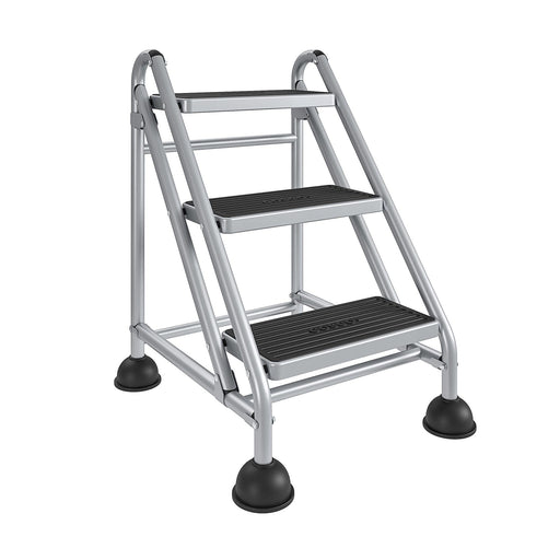 Cosco Cosco 3-Step Rolling Step Ladder, Grey