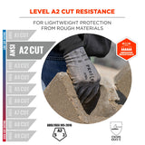 Ergodyne 7024 ProFlex PU Coated Cut-Resistant Gloves, A2
