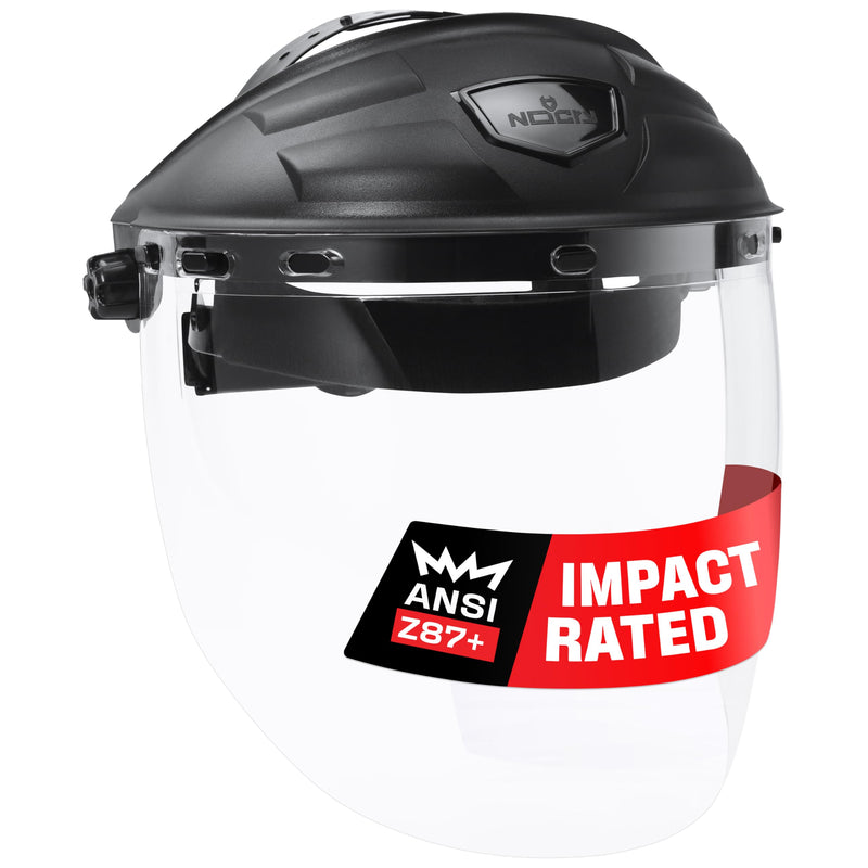 NoCry Premium Safety Face Shield for Grinding and Cutting, Anti-Fog Impact-Resistant