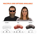 Ergodyne Skullerz SIXTEN-AFAS Safety Glasses with Integrated Side Shields — ANSI Z87.1+