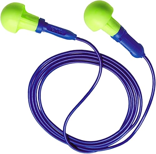 3M E-A-R Push-Ins 318-1001 Corded Earplugs NRR 28 100-Pair